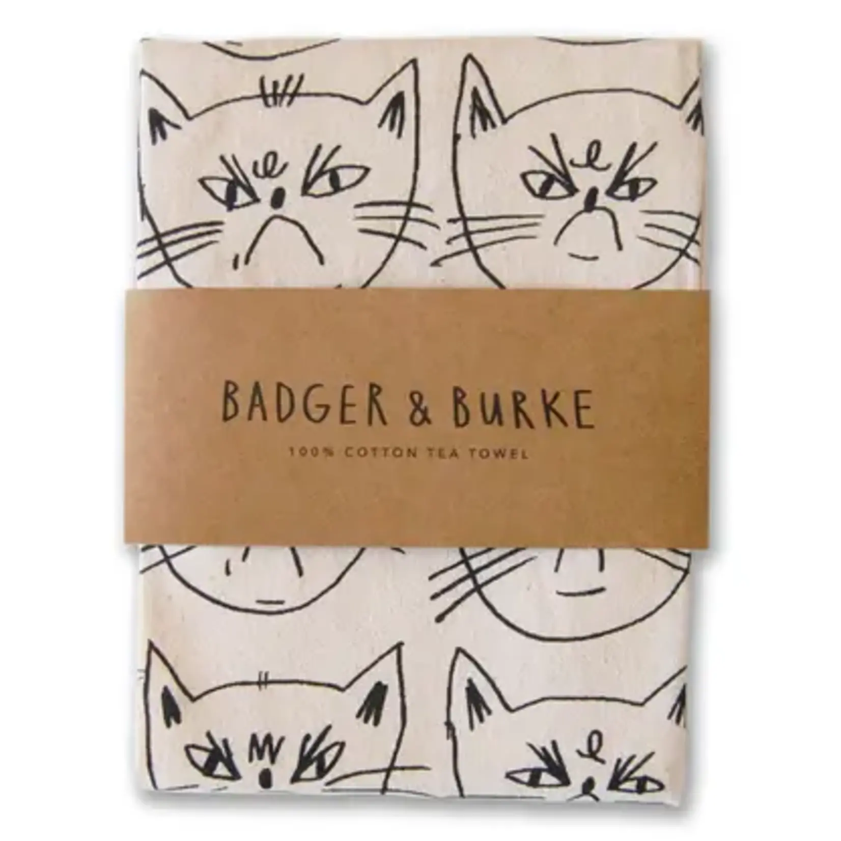 BADGER & BURKE BADGER & BURKE  - Snitty Kitty "Life is Beautiful" Tea Towel