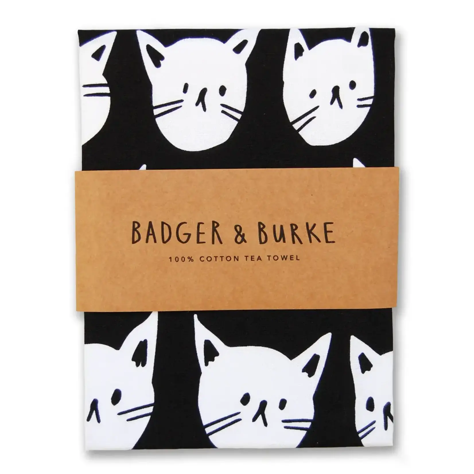 BADGER & BURKE BADGER & BURKE - Many Cats Tea Towel