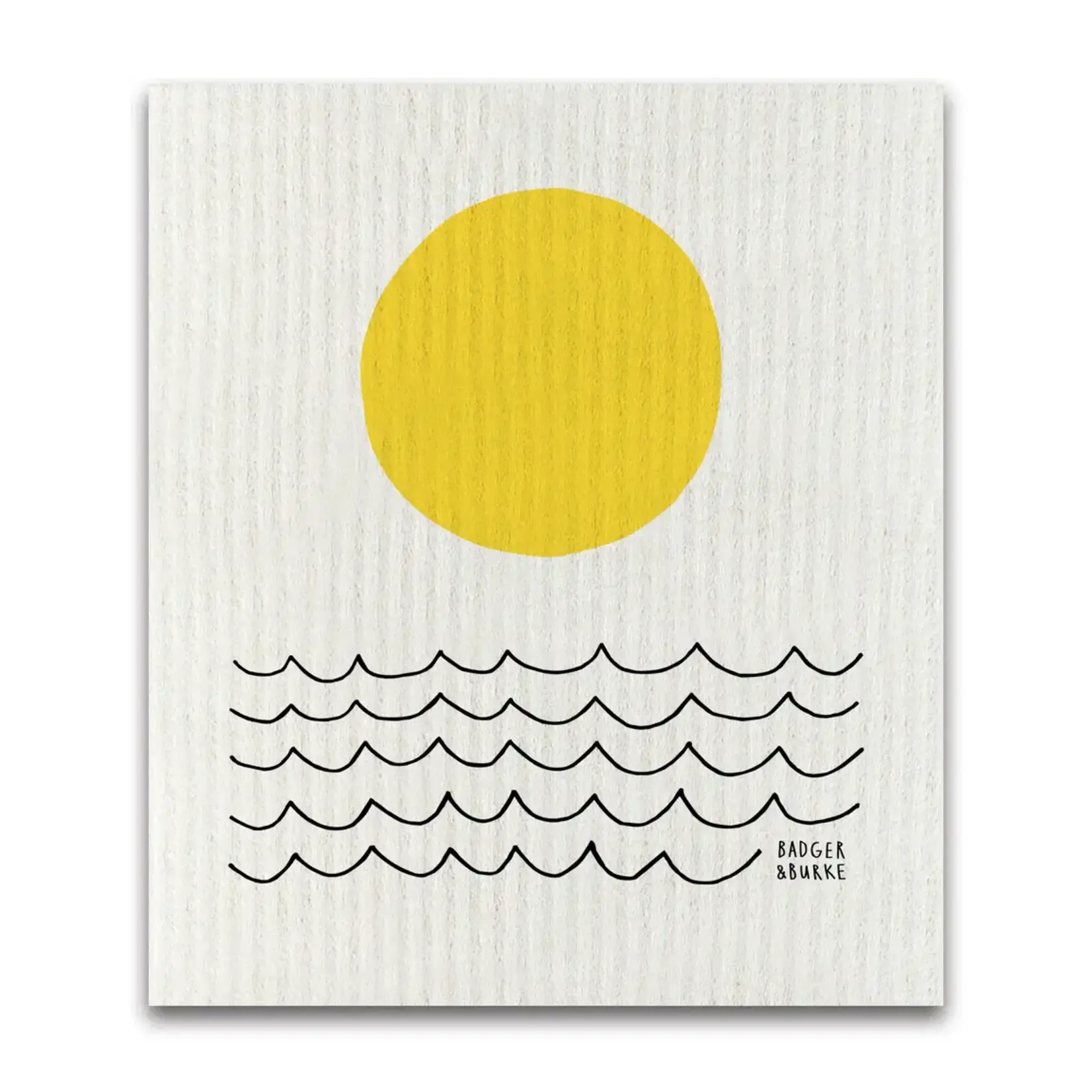 BADGER & BURKE BADGER & BURKE - Sun and Waves Sponge Cloth