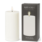 ABBOTT ABBOTT Sand LED Pillar Candle 3x6"H