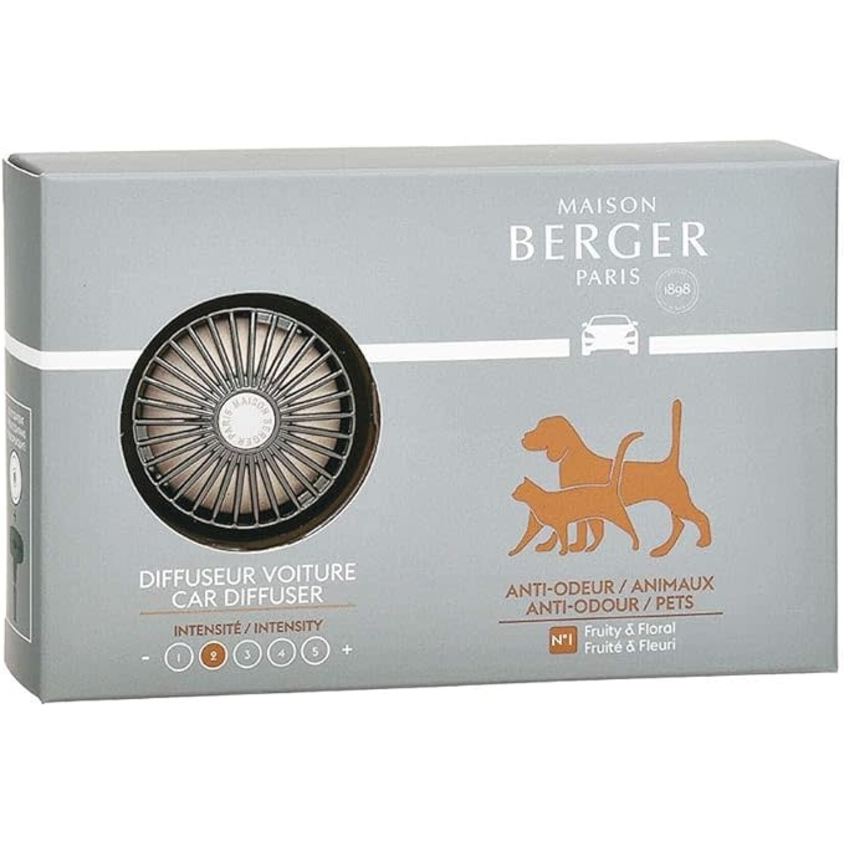 MAISON BERGER MAISON BERGER  Anti-Odour Car Diffuser w/Refill - Pet