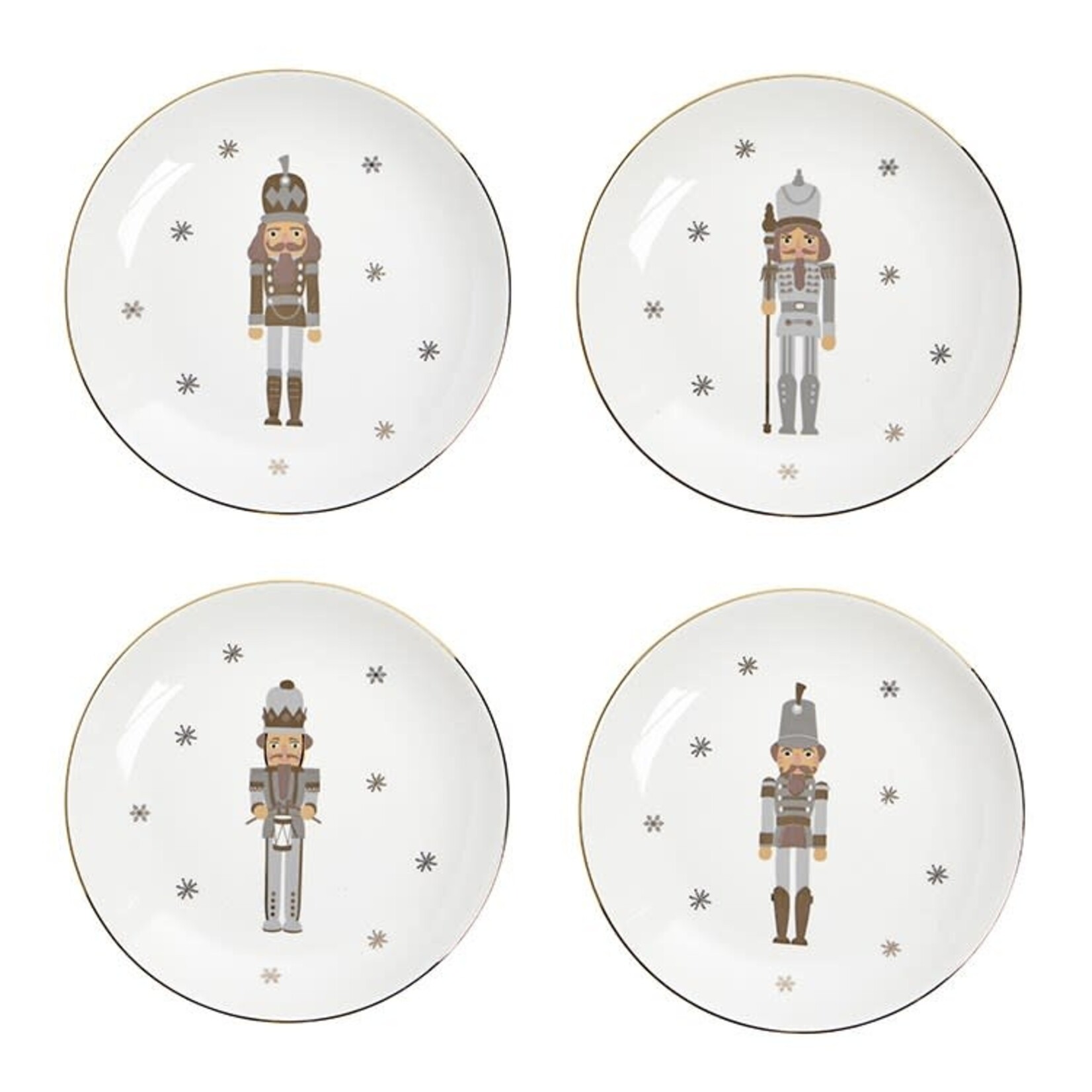 HARMAN HARMAN Nutcracker Dessert Plate S/4