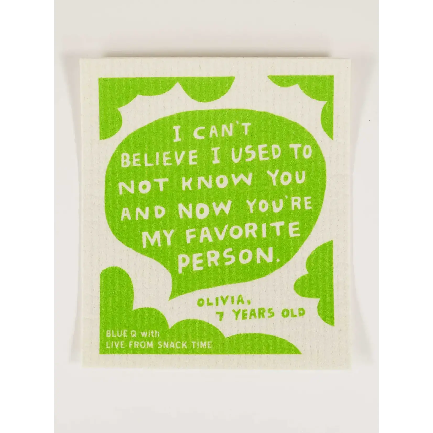 BLUE Q BLUE Q Fav Person Swedish Dishcloth