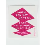 BLUE Q BLUE Q F-Word Swedish Dishcloth