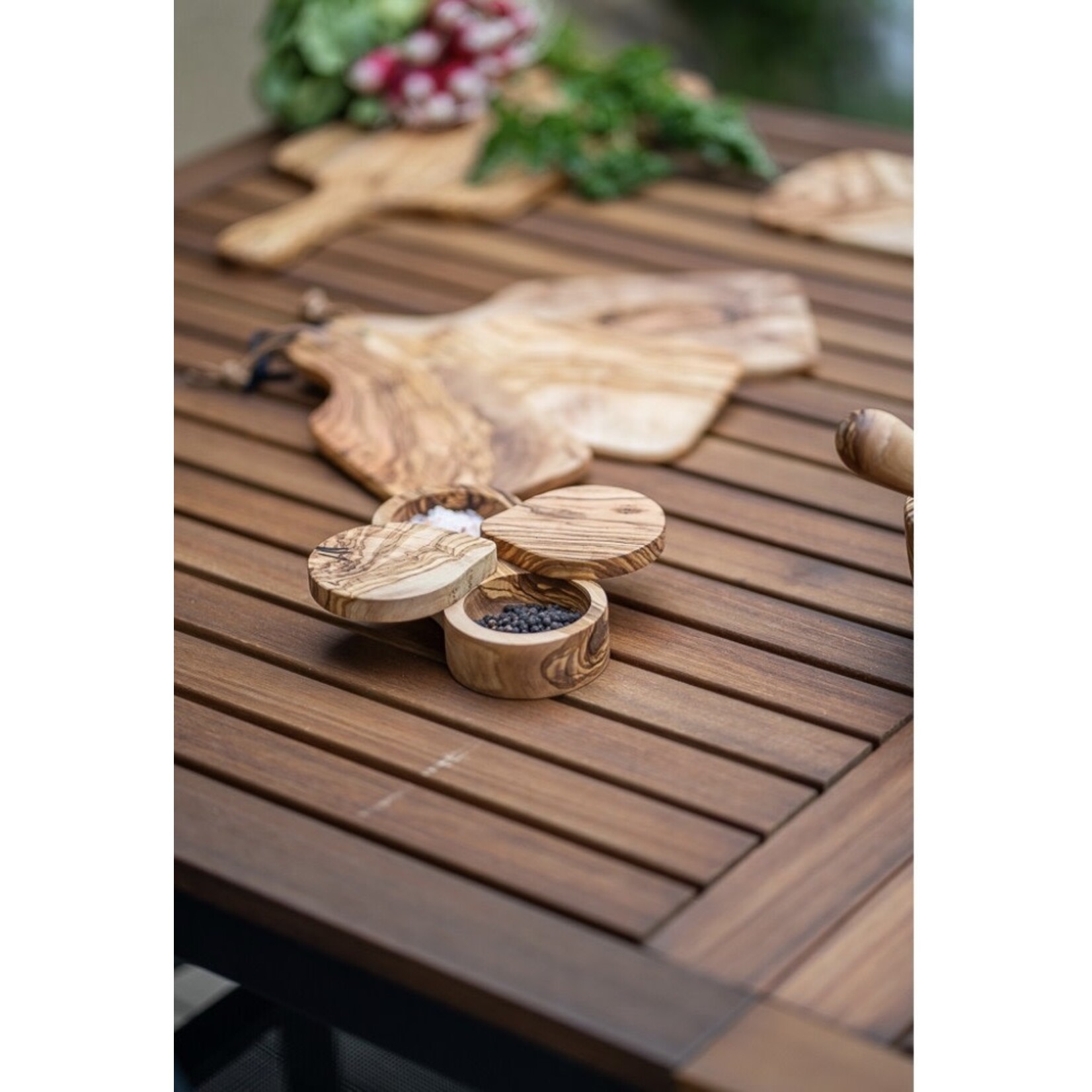 BERARD BERARD Double Salt Keeper - Olivewood