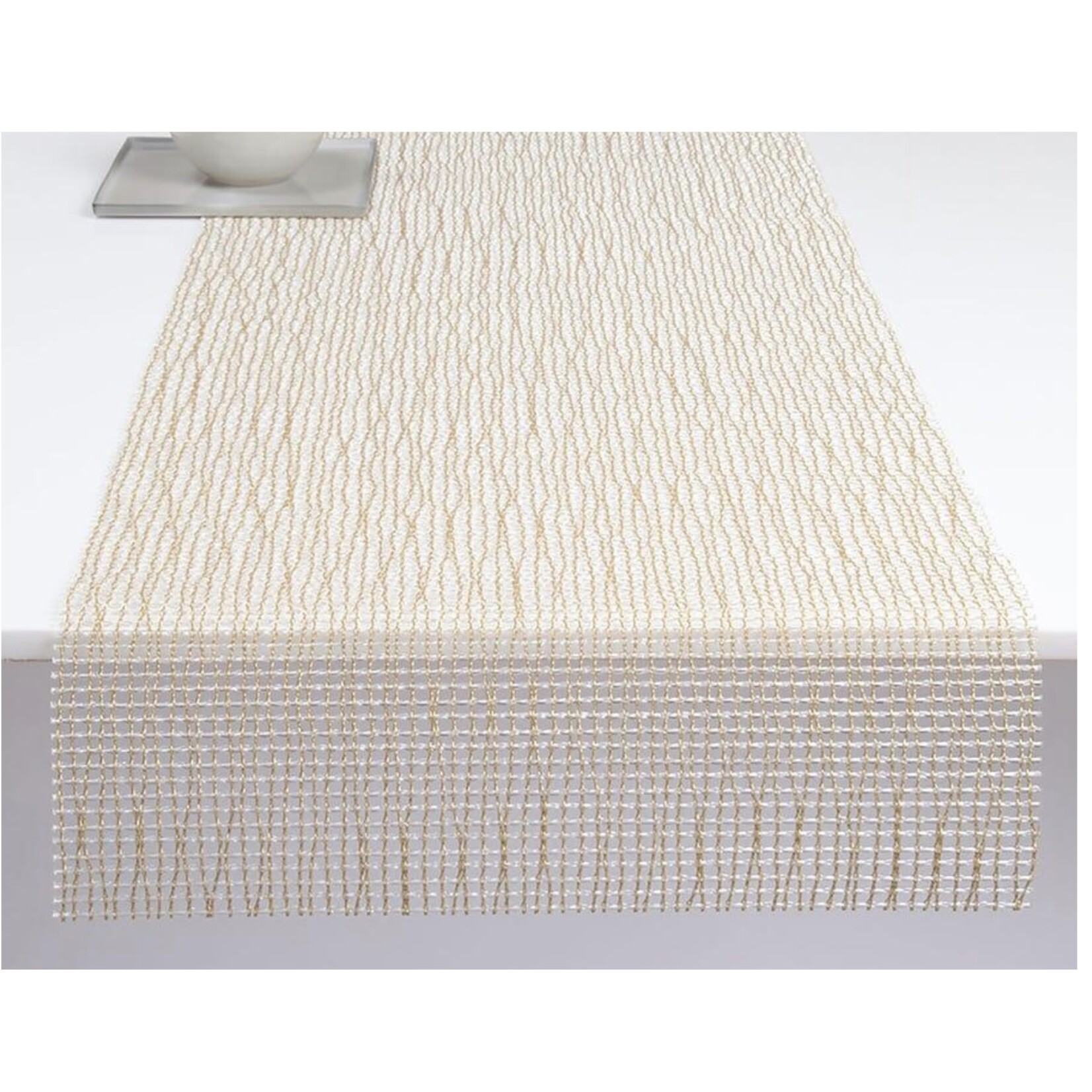 CHILEWICH CHILEWICH Lattice Table Runner 14x72 - Gold