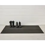 CHILEWICH CHILEWICH Skinny Stripe Shag Utility 24x36 - Steel