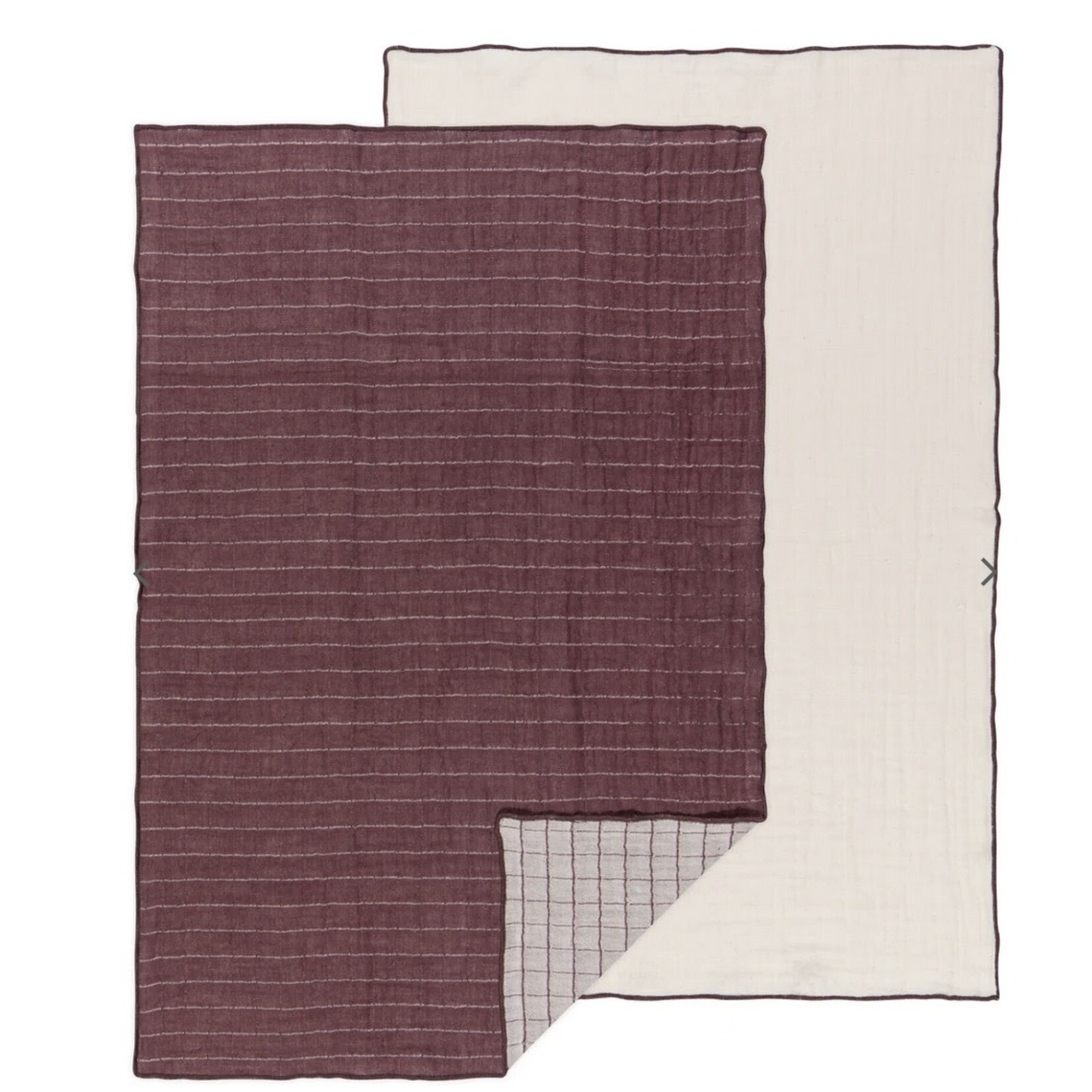 HEIRLOOM HEIRLOOM Double Weave Tea Towels S/2- Ash Plum