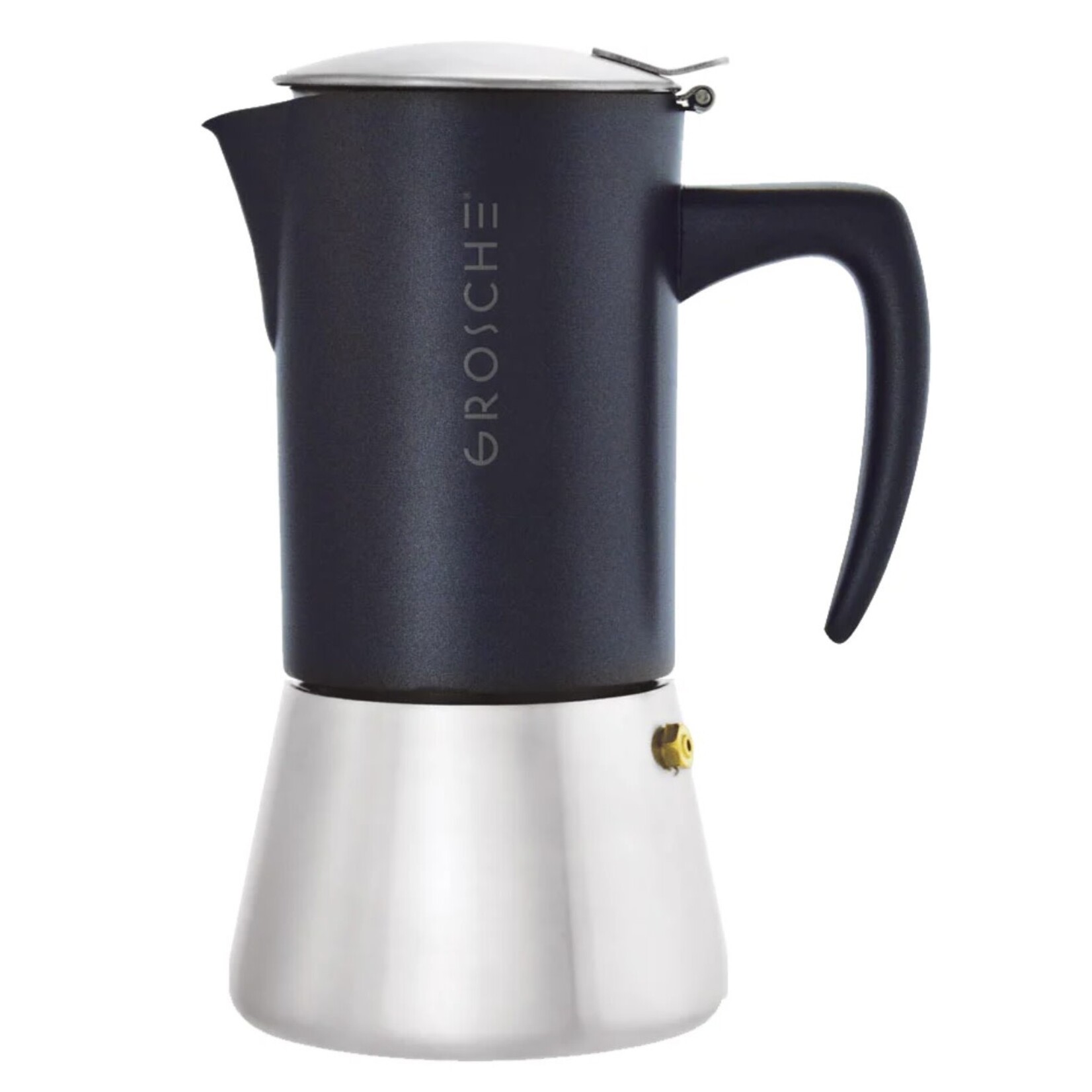 GROSCHE GROSCHE Milano SS 10c Espresso Maker - Black/Stainless