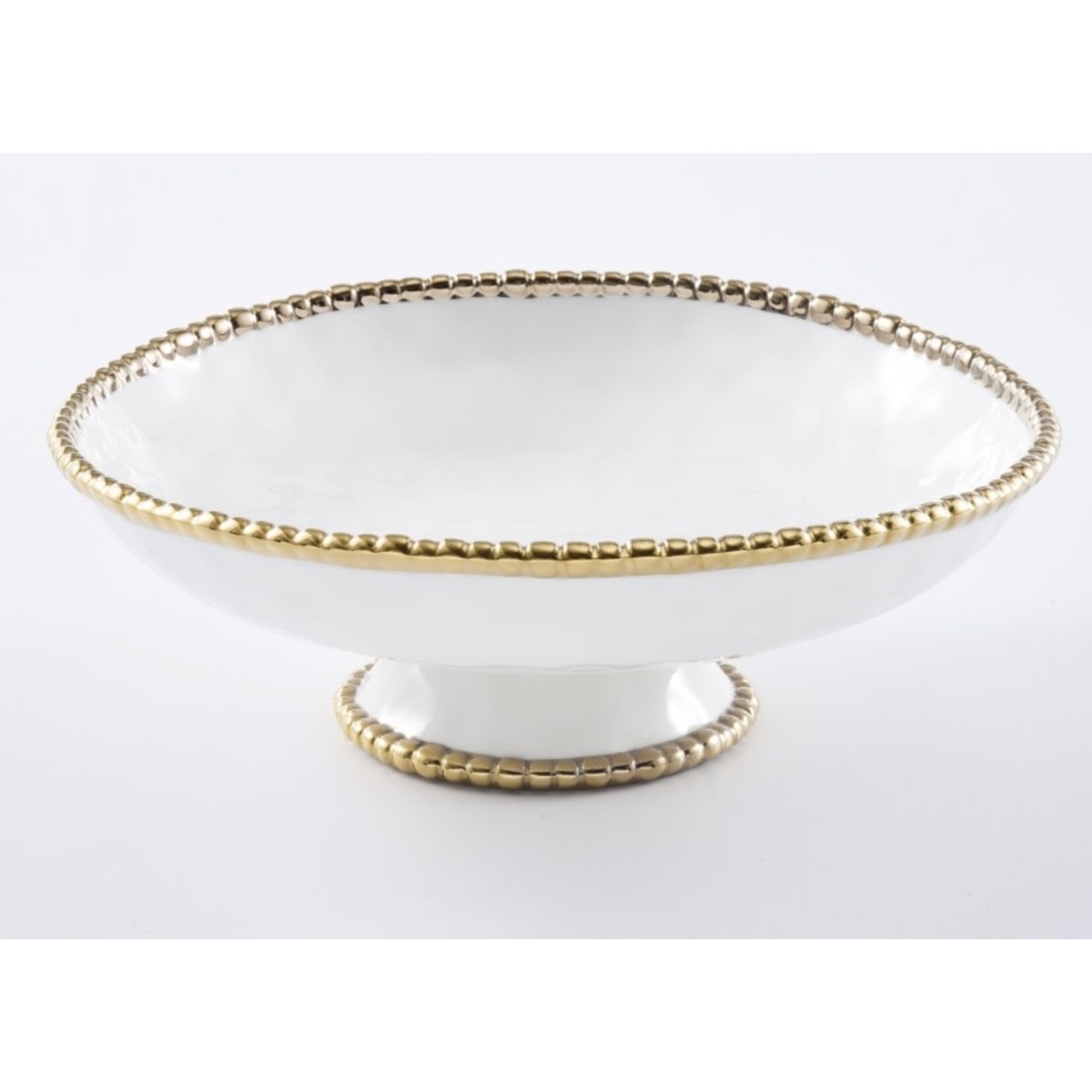 PAMPA BAY PAMPA BAY  Golden Salerno - Footed Serving Bowl