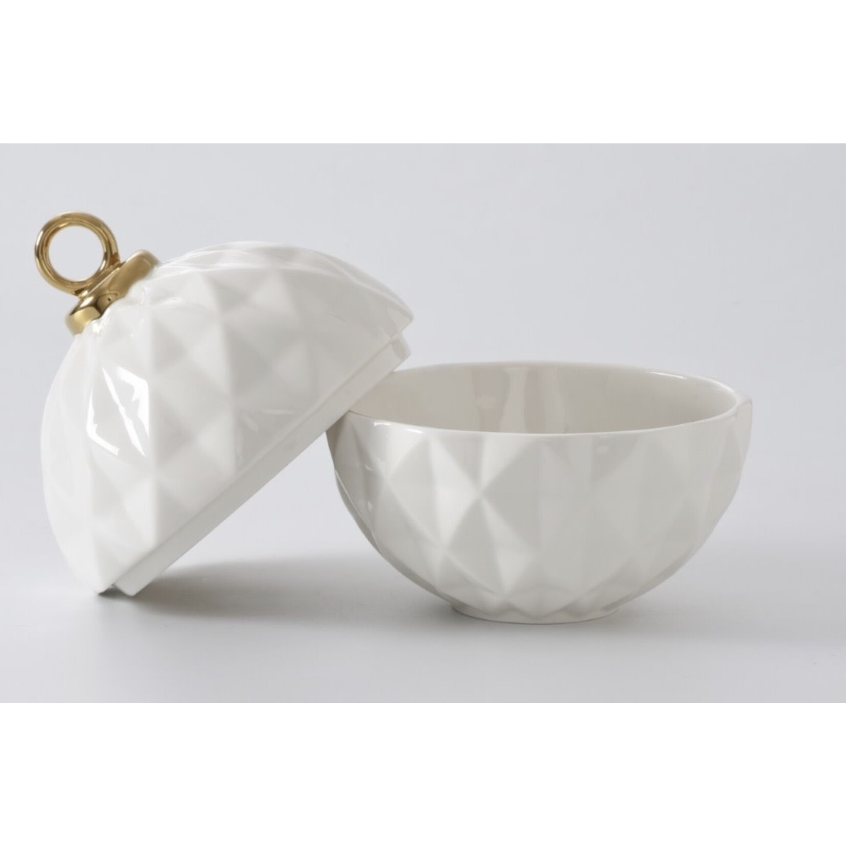 PAMPA BAY PAMPA BAY  Large Ornament Bowl - White/Gold