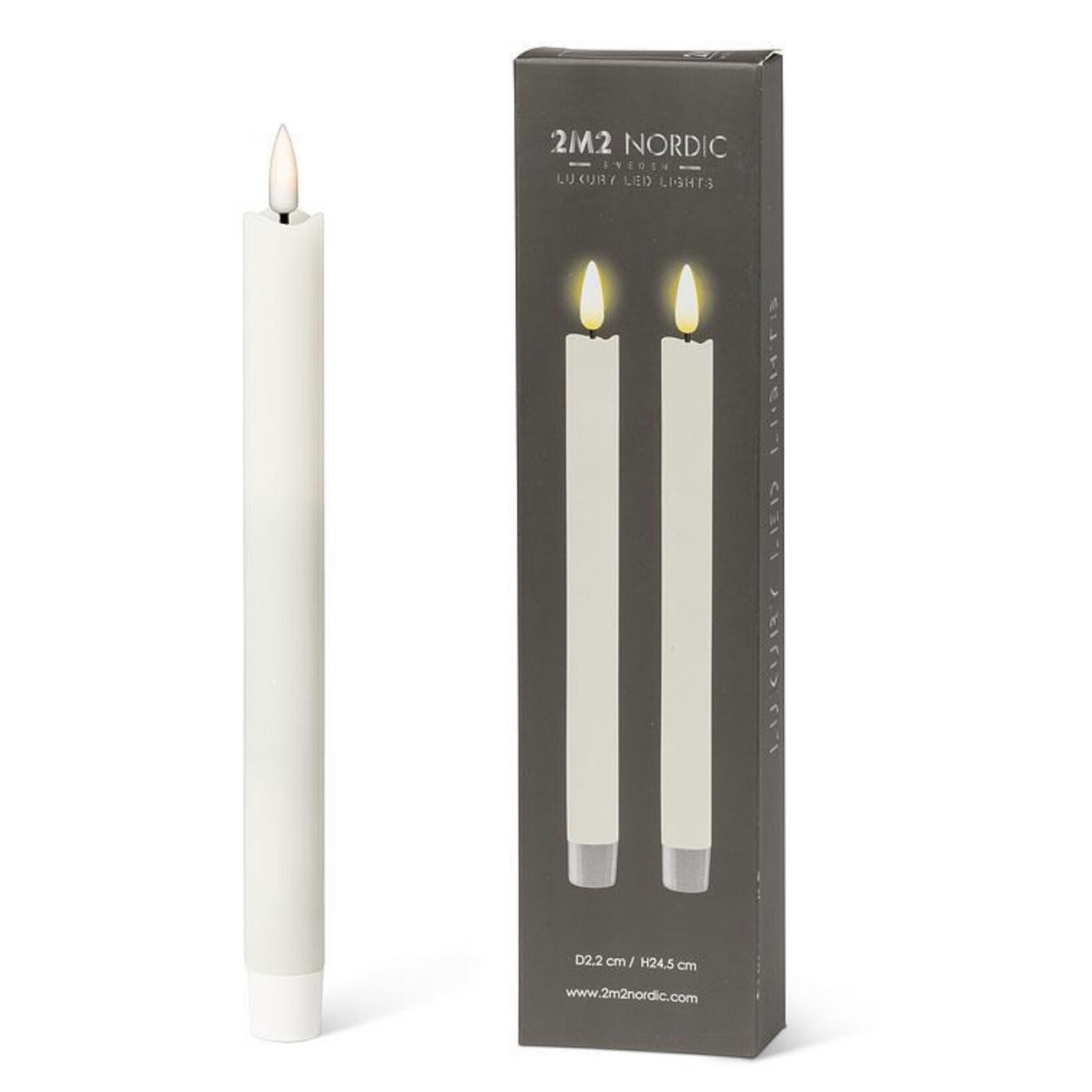 ABBOTT ABBOTT LED Taper Candle S/2- Sand