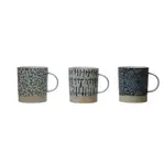 CREATIVE CO-OP CREATIVE CO-OP Round 16OZ Hand Stamped Stoneware Mug