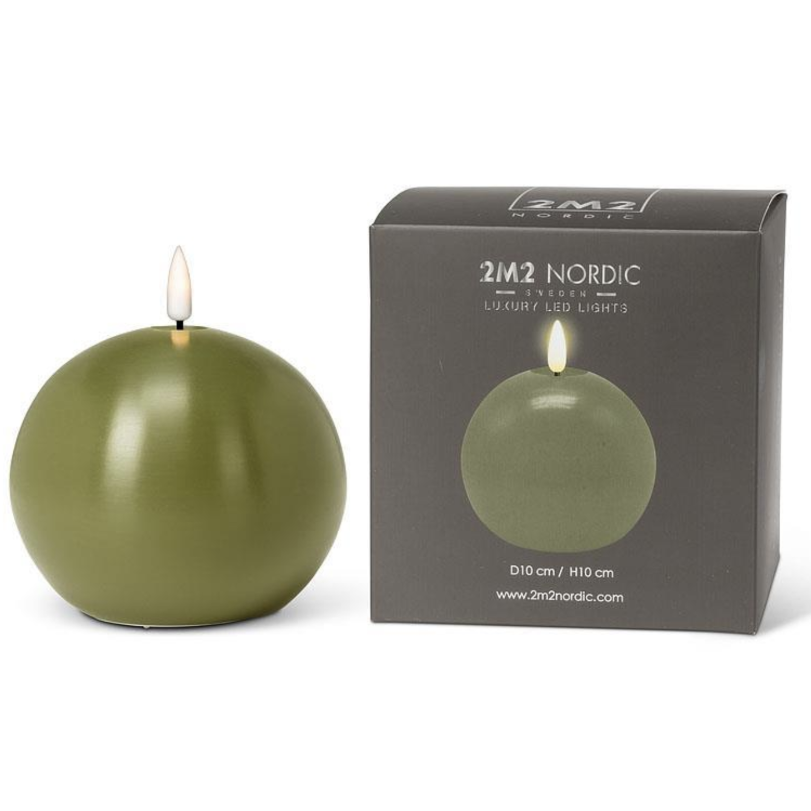 ABBOTT ABBOTT LED Ball Candle - Green