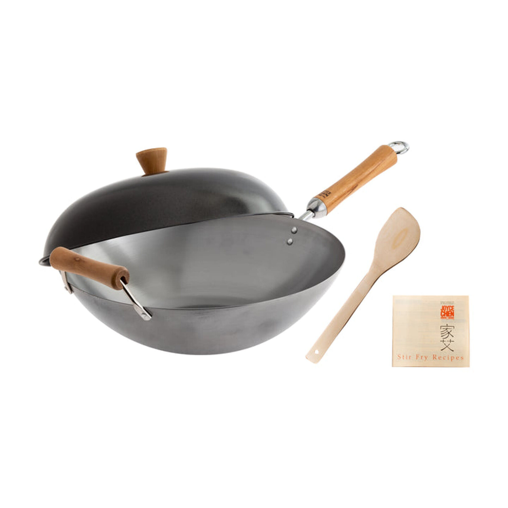 JOYCE CHEN JOYCE CHEN 14" Carbon Steel Wok Set S/4
