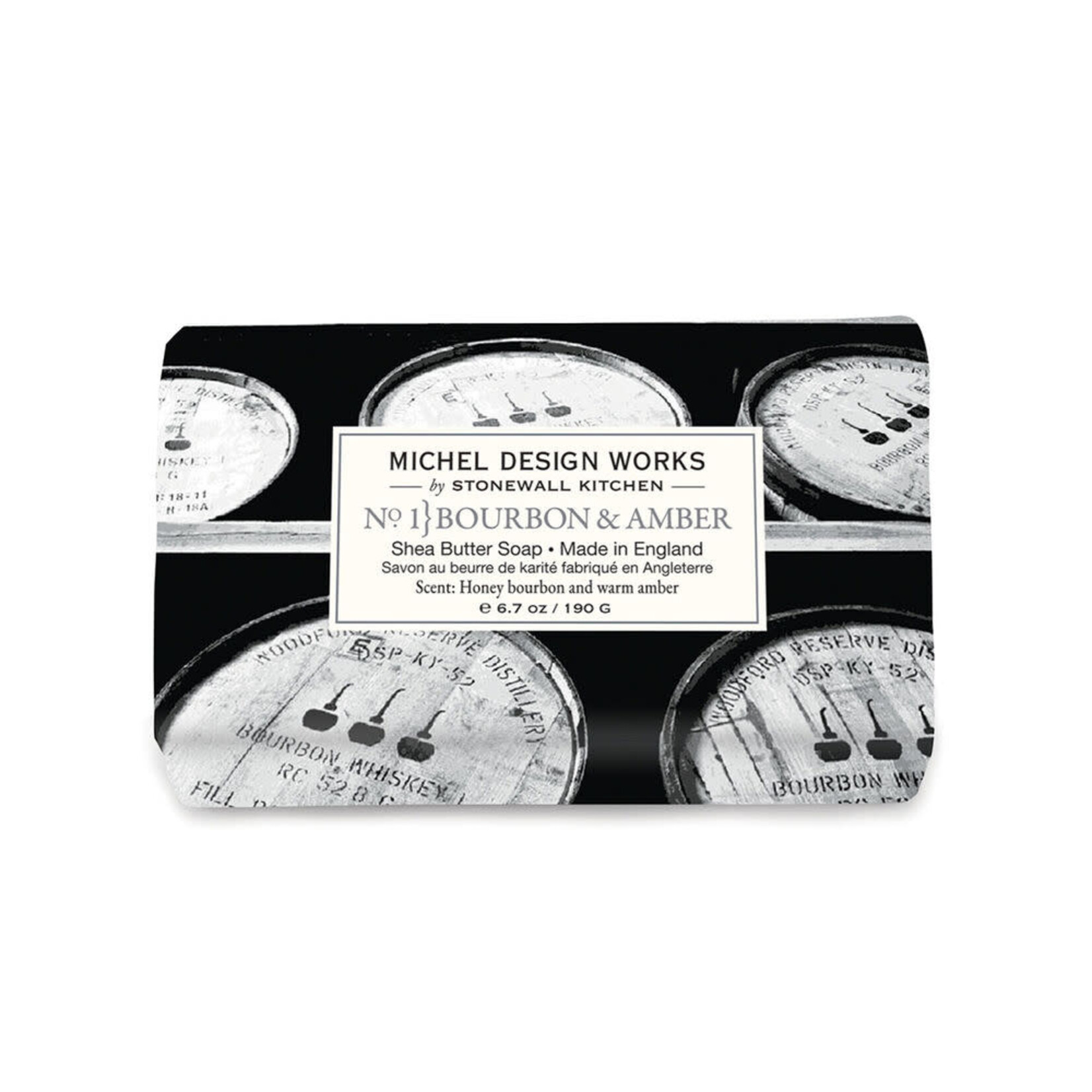 MICHEL DESIGN WORKS MICHEL DESIGN Medium Bath Soap Bar - Bourbon & Amber