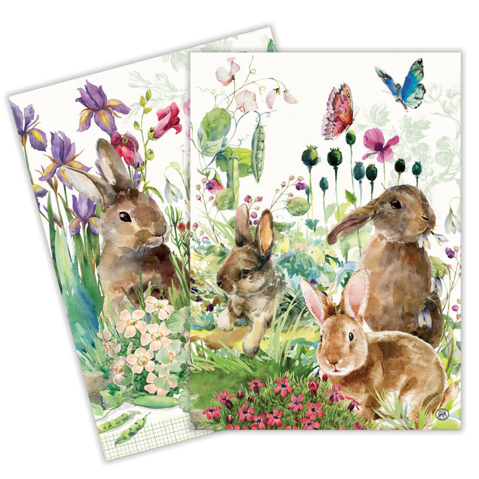 MICHEL DESIGN WORKS MICHEL DESIGN Tea Towels S/2 - Bunny Meadow