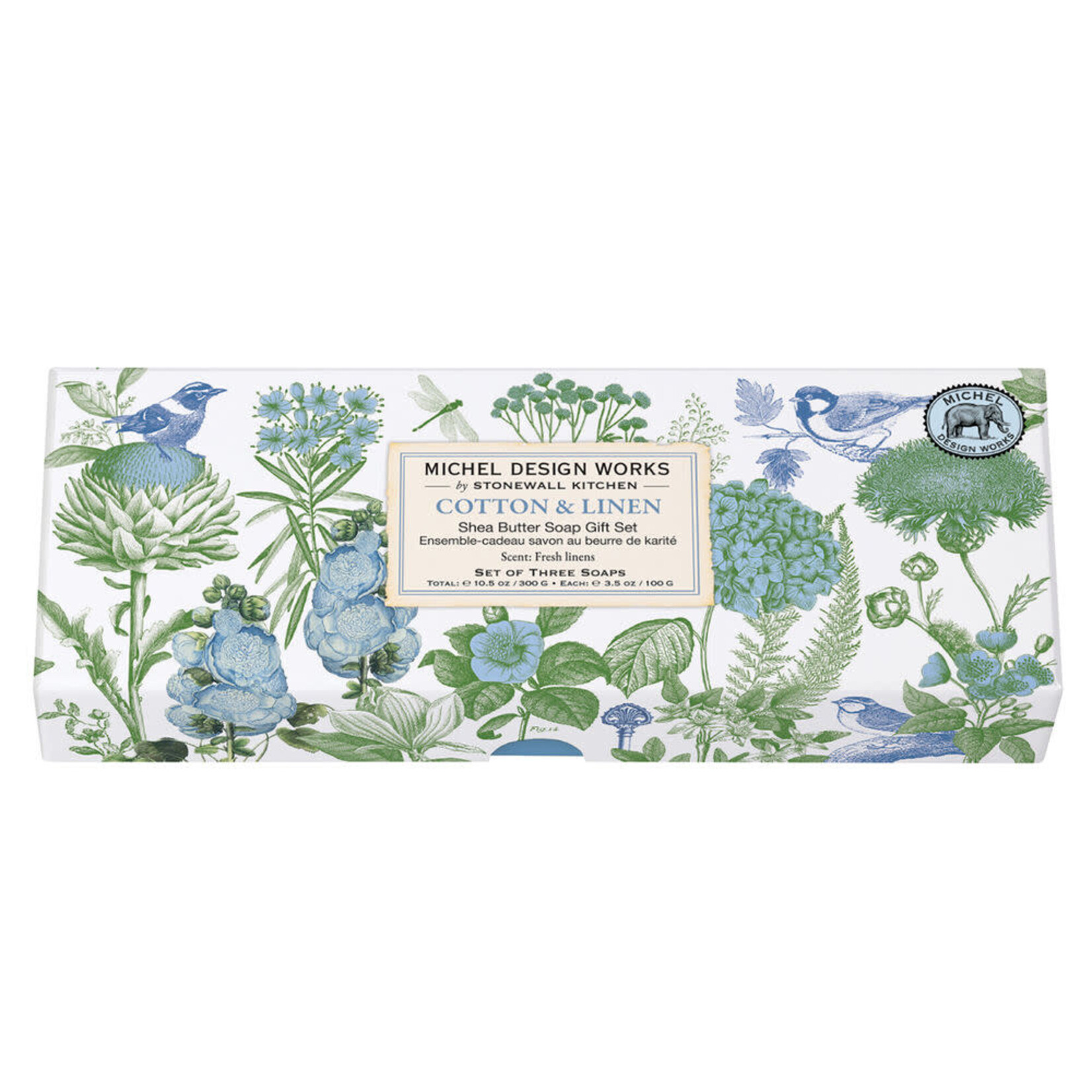 MICHEL DESIGN WORKS MICHEL DESIGN Bar Soap Gift S/3 - Cotton & Linen