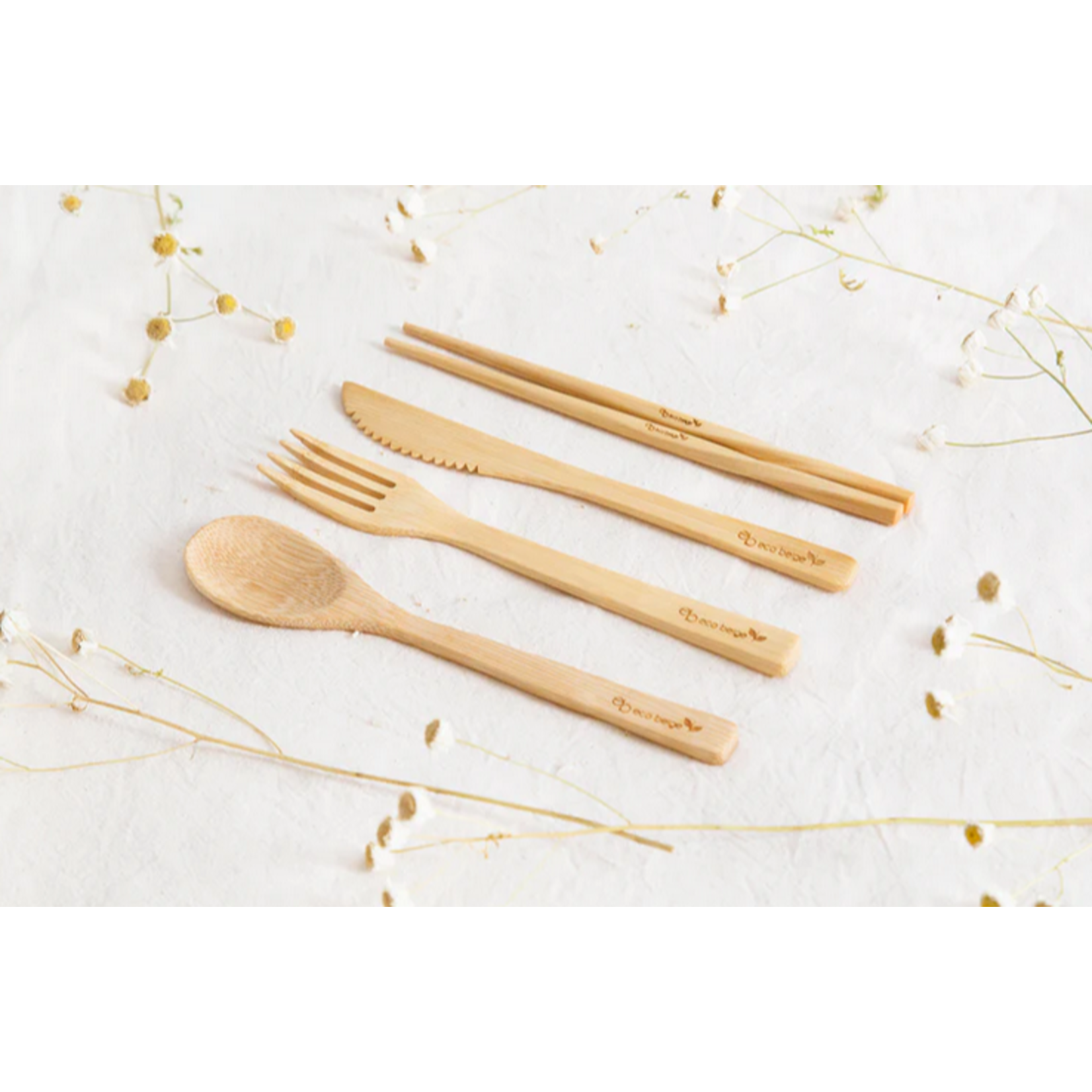 ECO BEIGE ECO BEIGE Natural Bamboo Cutlery Set