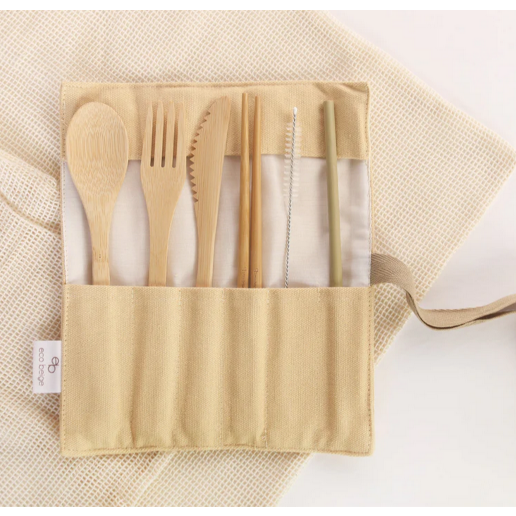 ECO BEIGE ECO BEIGE Natural Bamboo Cutlery Set