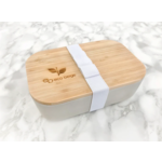 ECO BEIGE ECO BEIGE Natural Bamboo Lunch Box - Neutral Grey