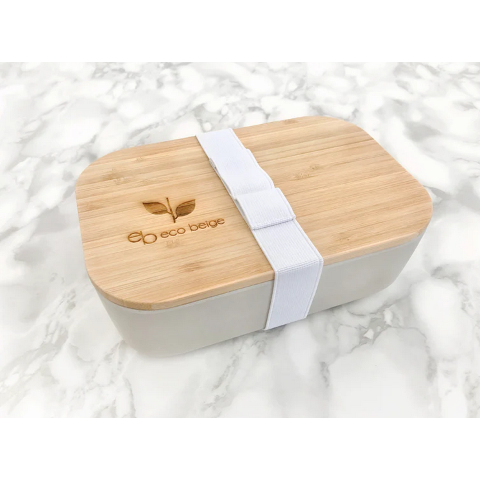ECO BEIGE ECO BEIGE Natural Bamboo Lunch Box - Neutral Grey
