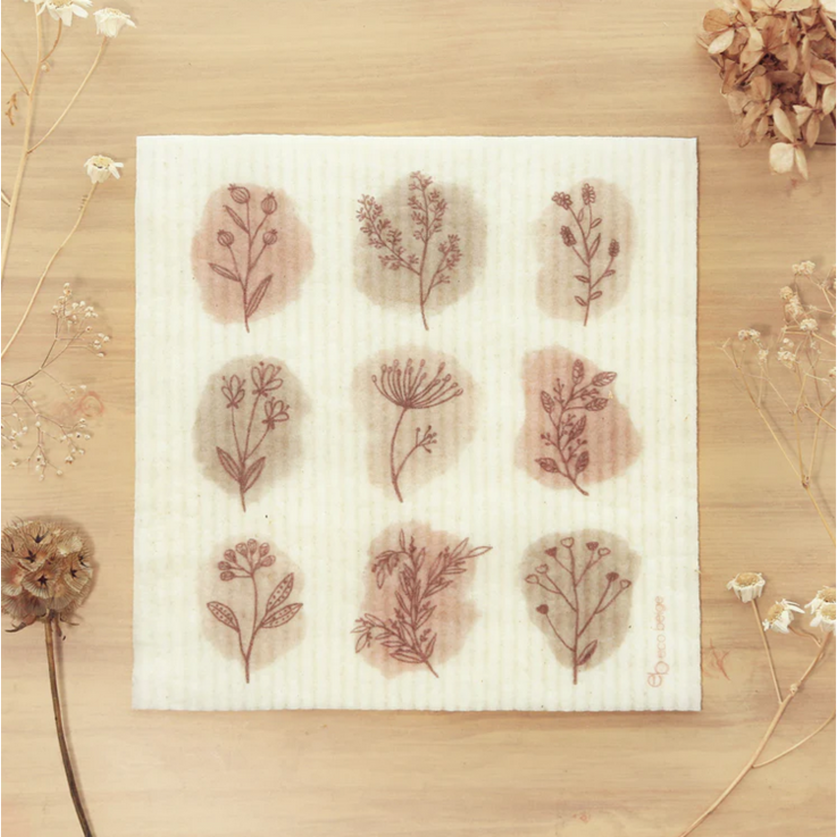ECO BEIGE ECO BEIGE Brown Botanical Sponge Cloth