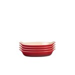 LE CREUSET LE CREUSET Heritage Oval Gratin Dishes S/4 12cm - Cherry