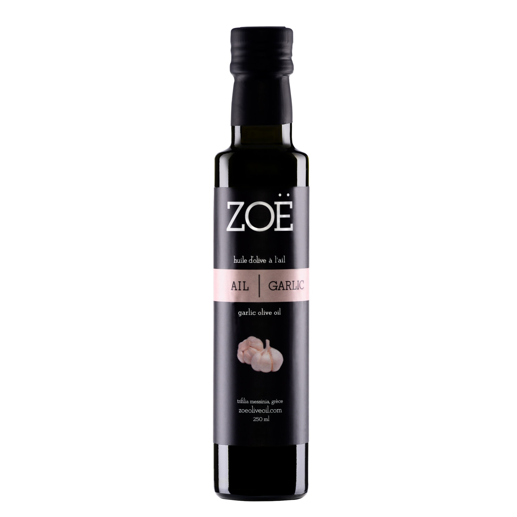 ZOE IMPORTS ZOE Extra Virgin Olive Oil w/Garlic - 250mL