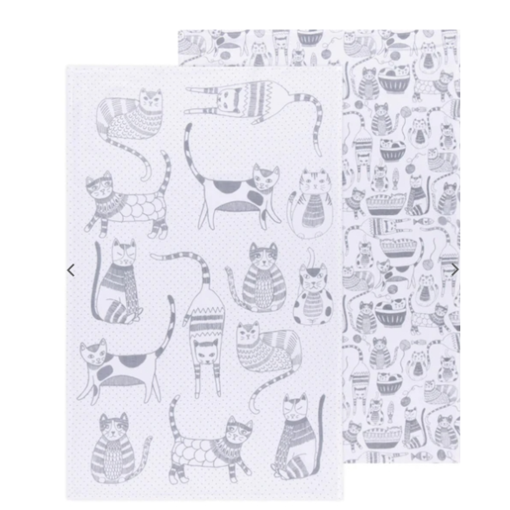 DANICA DANICA Floursack Tea Towels - Cat Print