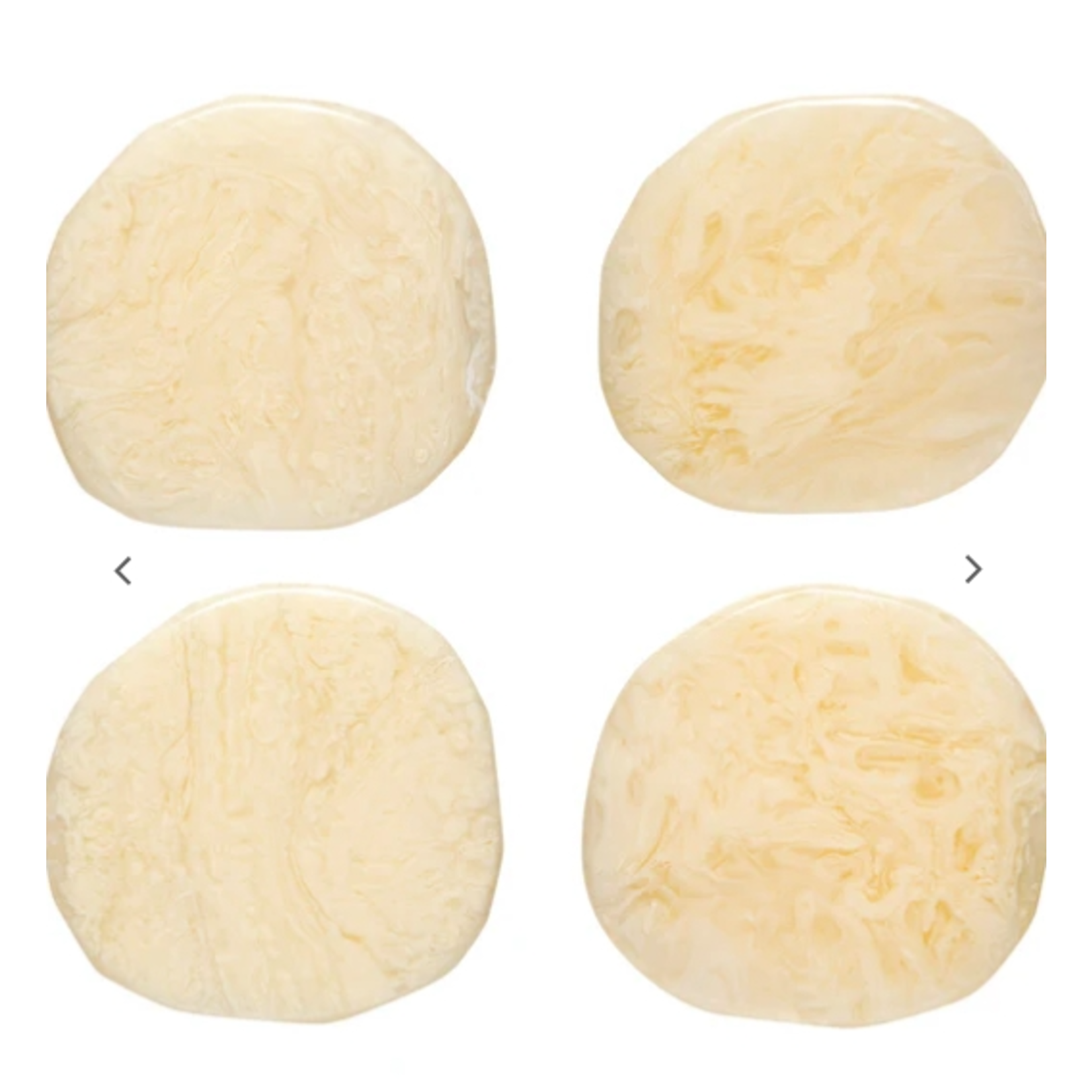DANICA DANICA Resin Coasters S/4 - Ivory