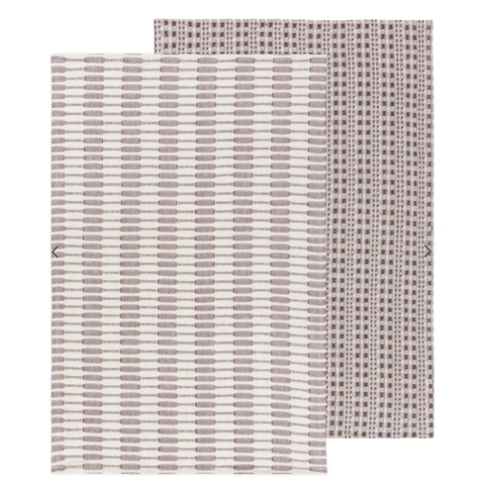 HEIRLOOM HEIRLOOM  Abode Dishtowels S/2- Ash Plum