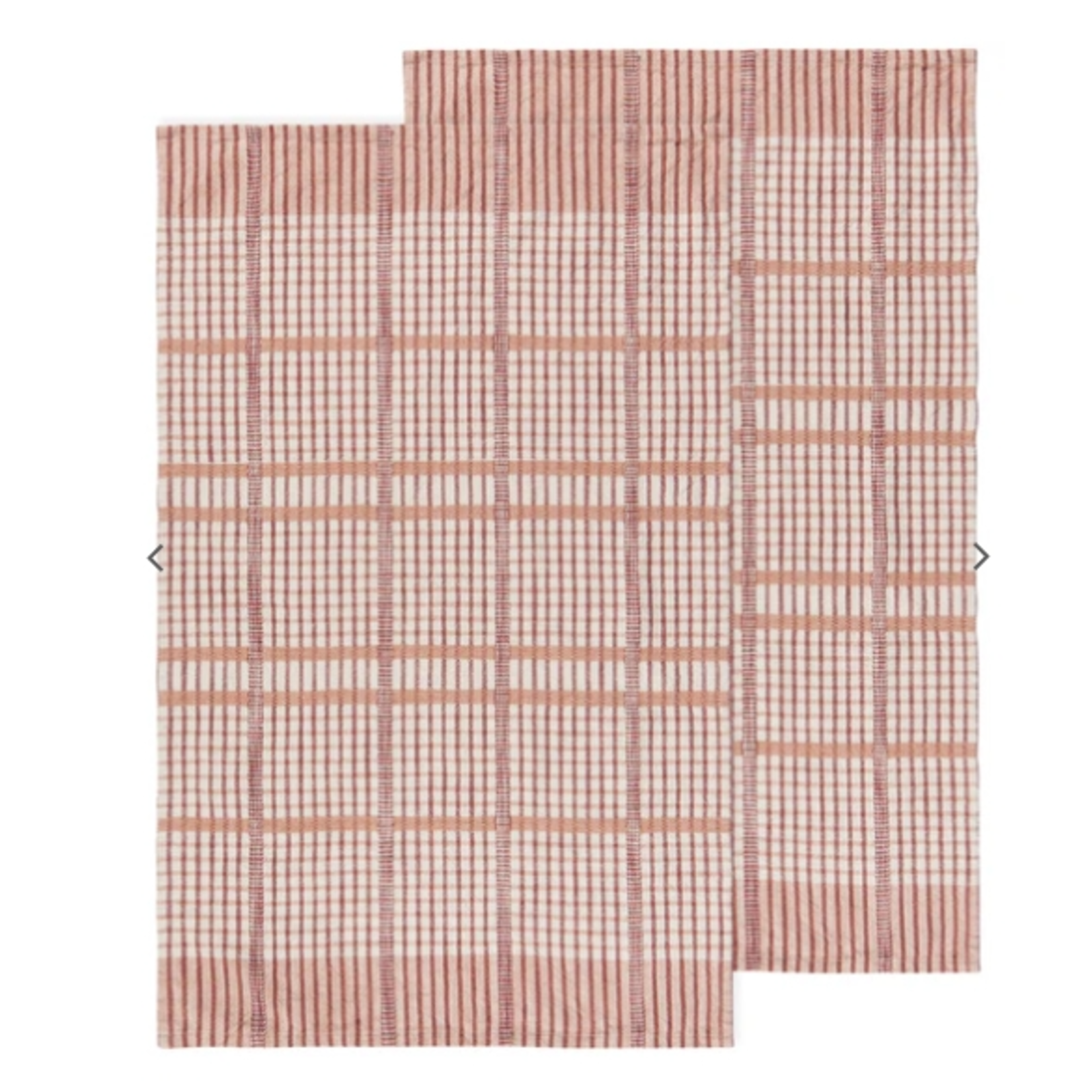 HEIRLOOM HEIRLOOM Tea Towel S/2 - Finley Check Bisque