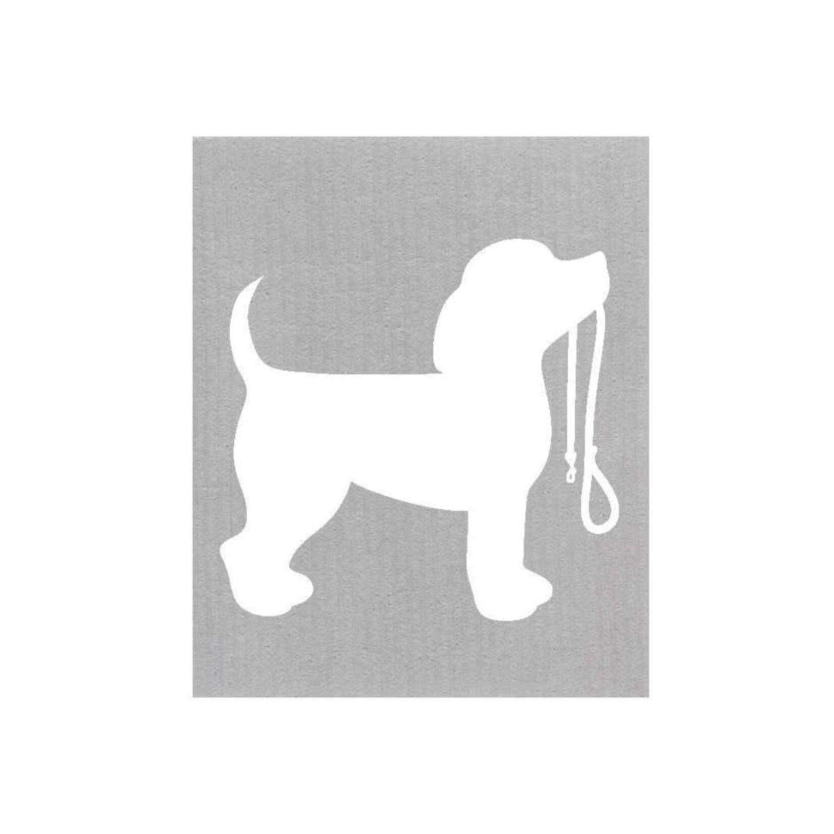 WET-IT WET-IT Swedish Cloth - White Dog With Leash