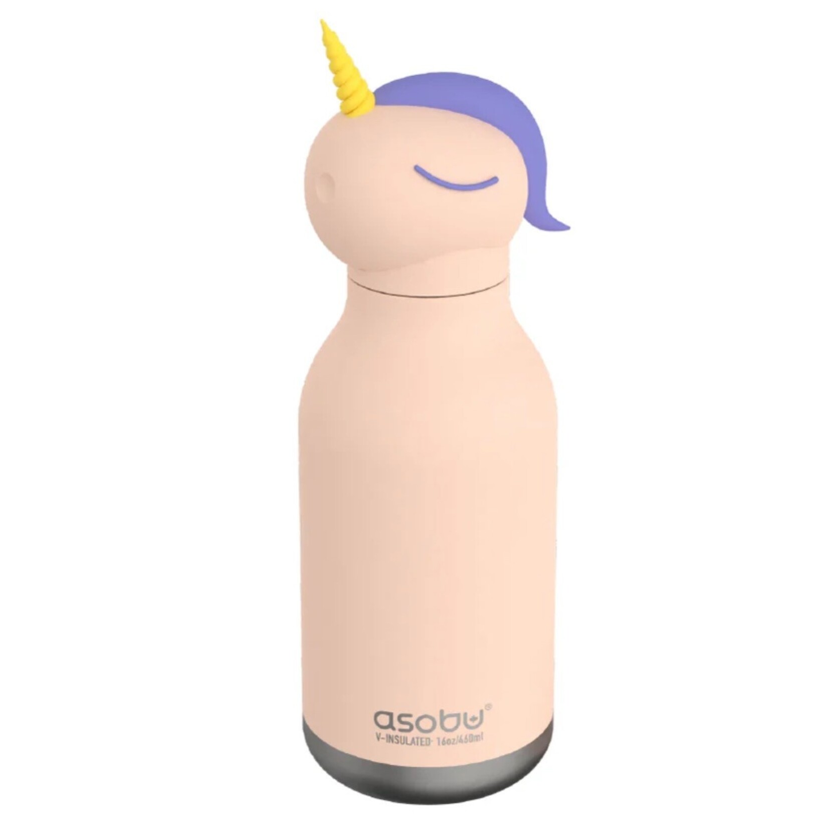 ASOBU ASOBU 16oz Animal Bottle - Unicorn