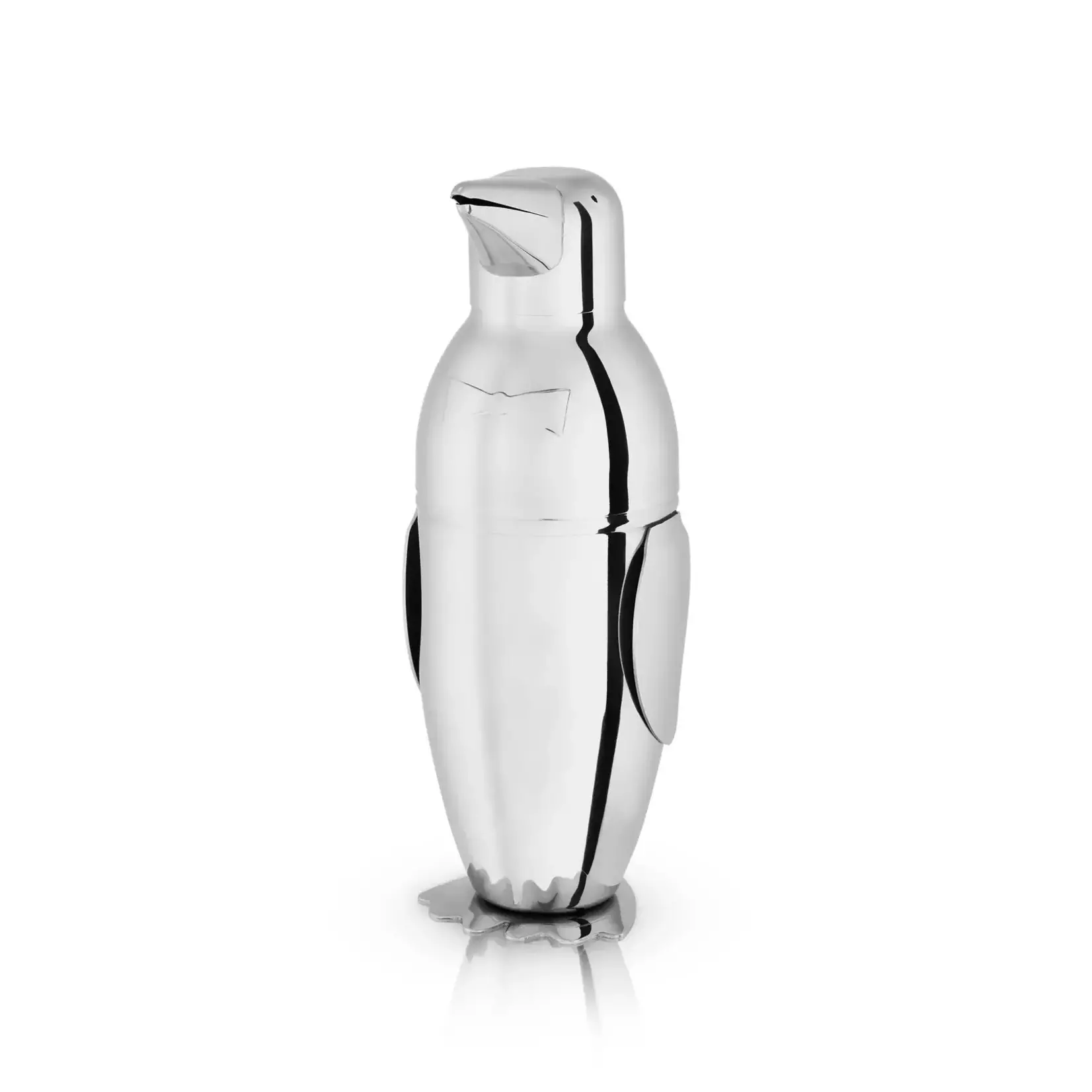 VISKI VISKI Irving Penguin Cocktail Shaker in Silver
