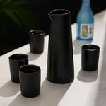 VISKI VISKI  Stoneware 5pc Sake Set in Black