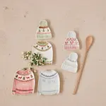 CREATIVE CO-OP CREATIVE CO-OP Sweater Shaped Plate with Hat Shaped Dish