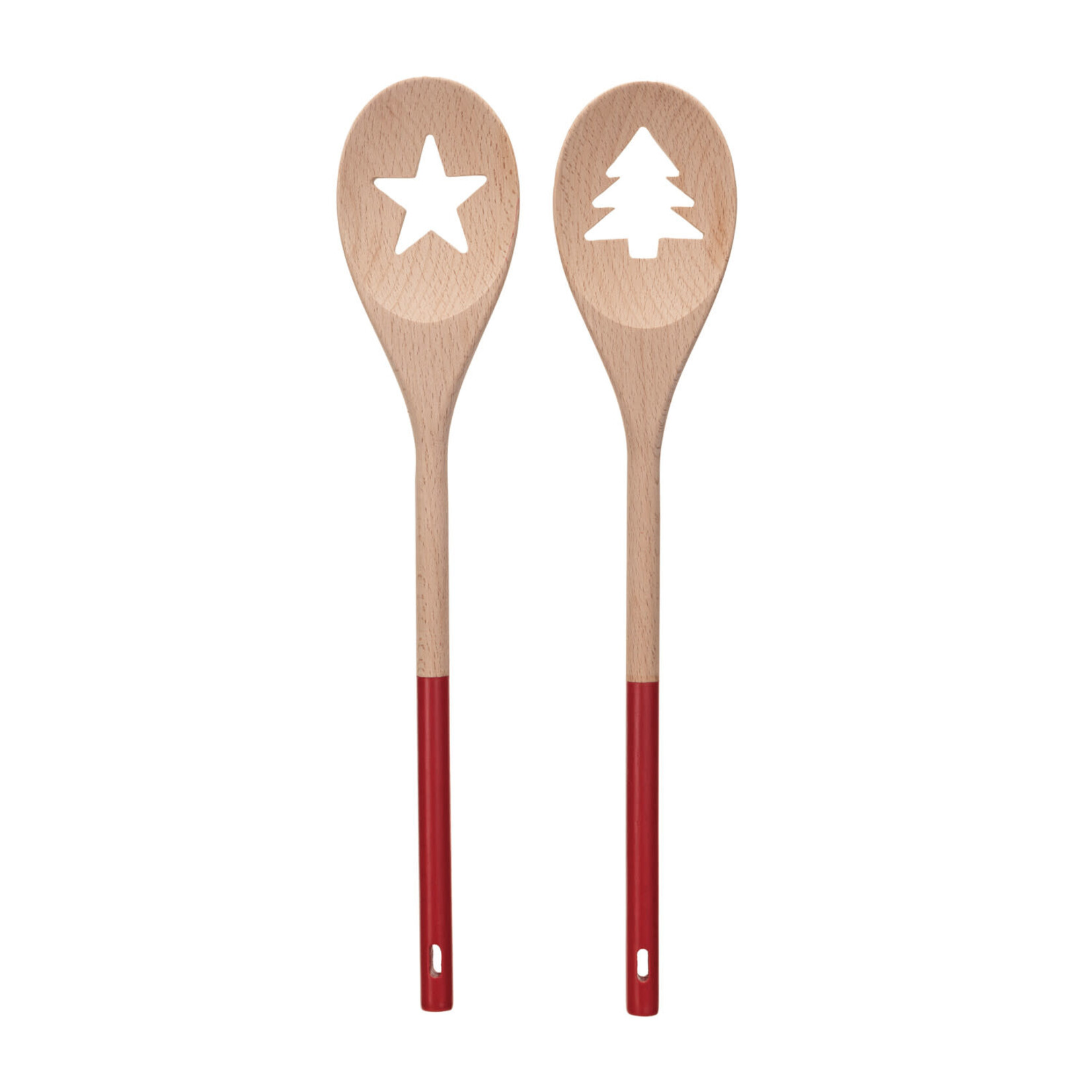 CREATIVE CO-OP CREATIVE CO-OP Acacia Wood Spoon w/ Tree /Star Cutout