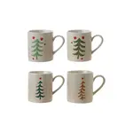 CREATIVE CO-OP CREATIVE CO-OP Hand Painted Tree Mugs