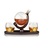VISKI VISKI Globe Decanter & Whiskey Tumblers