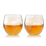 VISKI VISKI Globe Whiskey Tumblers  S/2