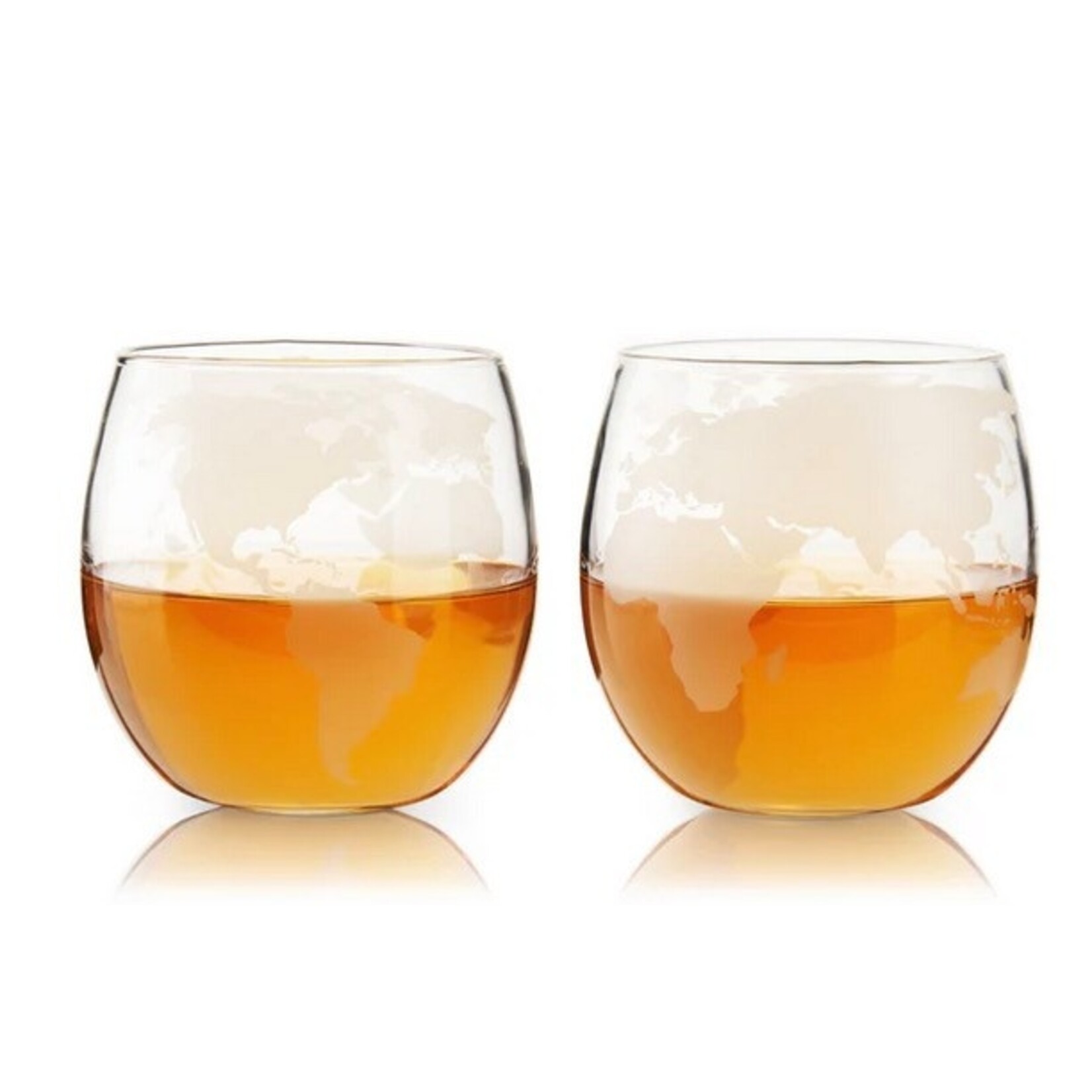 VISKI VISKI Globe Whiskey Tumblers  S/2 - 10oz