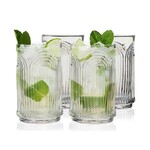 VISKI VISKI Meridian Crystal Lowball Tumblers S/4