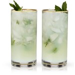 VISKI VISKI Meridian Crystal Highball Glasses S/2