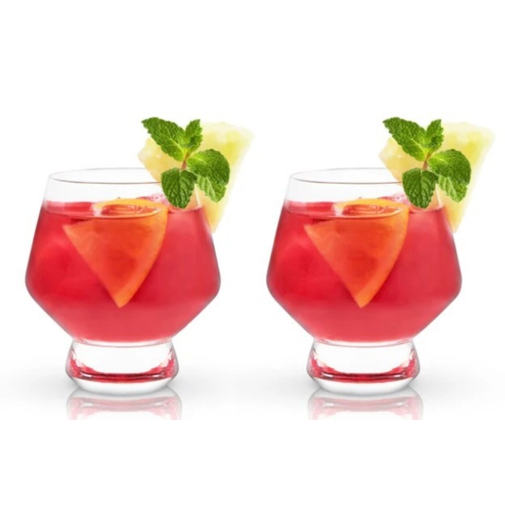 VISKI VISKI Footed Crystal Punch Cups