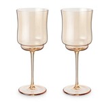 TWINE TWINE LIVING - Tulip Stemmed Wine Glass s/2 Amber