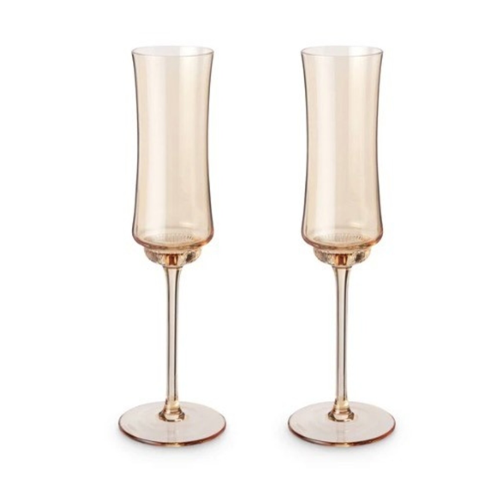 TWINE TWINE LIVING - Tulip Champagne Flute s/2 Amber