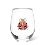 ABBOTT ABBOTT Stemless Wine Glass With Jewel Ladybug