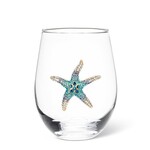 ABBOTT ABBOTT Stemless Wine Glass With Jewel Starfish